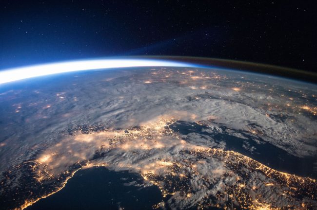 Above Souther Europe, May 23, 2016, looking northeast. (NASA)